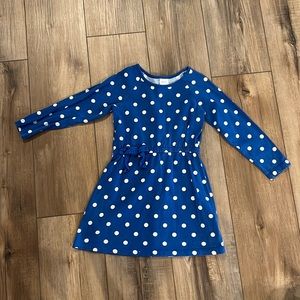 Blue polka dot dress